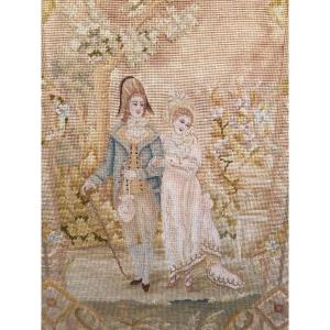 Wonderful Couple, Large Stitch Embroidery Panel