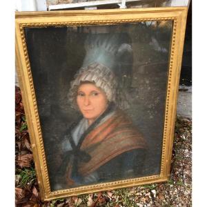 18th Century French School, Portrait Of A Woman, Pastel, Circa 1770-80