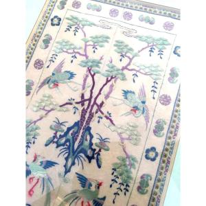 Fine Framed Chinese Embroidery, Circa 1900