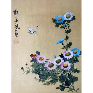 The Queen Daisies, Chinese Gouache