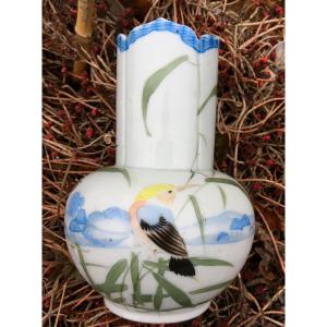 Small Kingfisher Vase, Art Nouveau