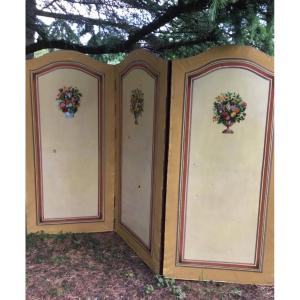 Three Panel Screen, Painted Canvases