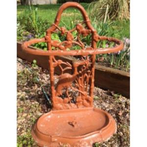 Cast Iron Umbrella Stand Art Nouveau Decor