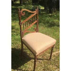 Small Accent Chair With Musical Decor
