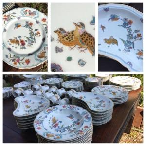 Haviland, Complete Quail Service X12 In The Kakiemon Flavor