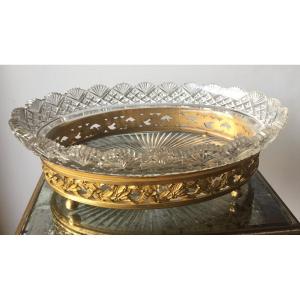 19th Napoleon III Cup In Baccarat Crystal And Gilt Bronze.