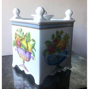 Flower Pick, Limoges Porcelain Pot Pourri