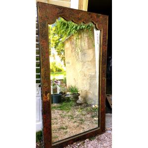 Full Length Mirror In Boulle Marquetry, 19th Century