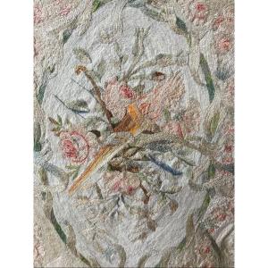 Bouquet Of Roses And Flame, Louis XVI Embroidery