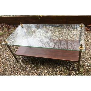 Dlg Double Top Brass Coffee Table From Maison Baguès.