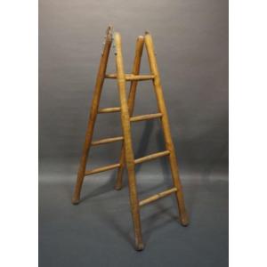 Wooden Ladder Simulating Bamboo, Circa 1900