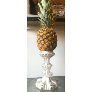 Pineapple Door In Opaline Overlay, 19th Century