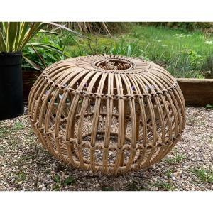 Rattan Stool / Ottoman Franco Albini 1960