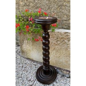 Ball Column With Pink Marble Top 