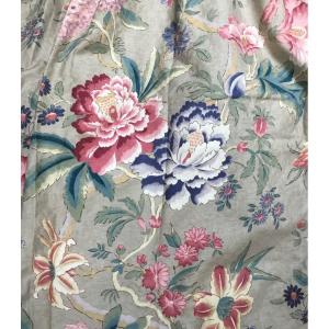 Very Beautiful Pair Of Double Curtains With Indian Decor