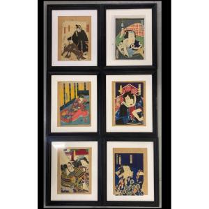 A Suite Of Six Japanese Prints, Around 1900