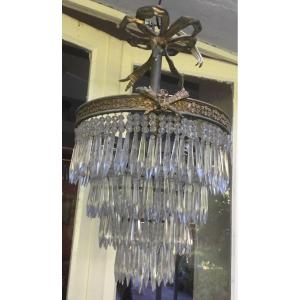 Small Chandeliers With Cascading Crystal Tassels
