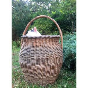 Important Folk Art Handle Basket