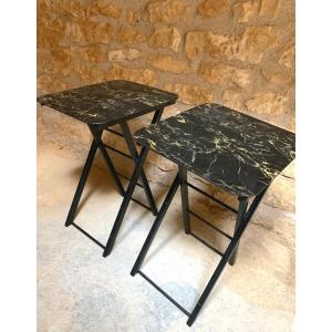The Pair Of Folding Sofa Ends