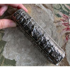 Silver Box With Animated Character Decor