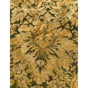 The Pair Of Gold Velvet Castle Hangings