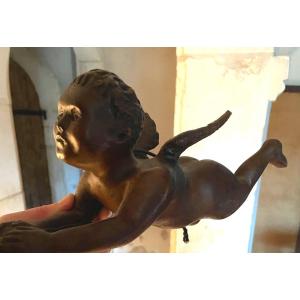 Small Natural Wood Angelot Lamp 