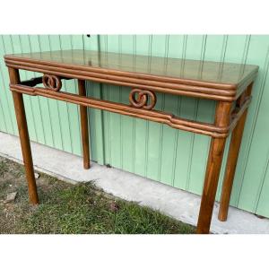 Console Table, Exotic Wood, China, Circa 1900