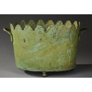 Green Lacquered Sheet Metal Cooler