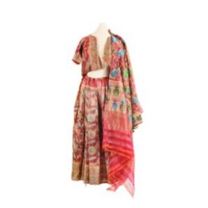 Costume, India Including A Camisole, A Skirt And A Sari