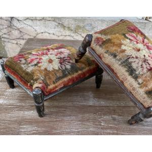 Pair Of Small Napoleon III Footrests
