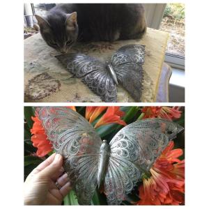 Filigree Silver Butterfly 