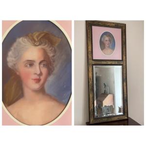 Small Trumeau With Feminine Pastel