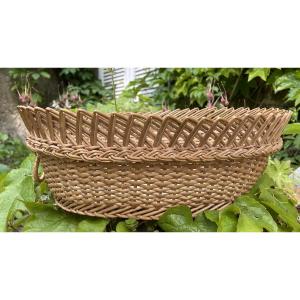 Folk Art, Small Woven Wool Basket