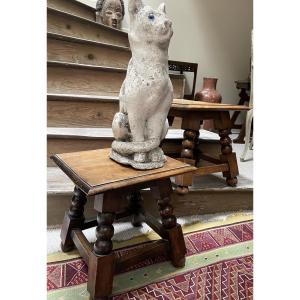 Pair Of Small Stools, Circa 1950
