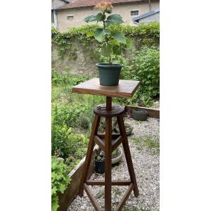 High Oak Sculptor's Workshop Stool