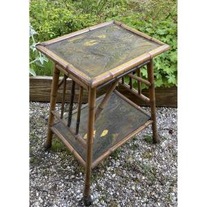 Perret Vibert Bamboo Side Table Dlg, Japanese Style 