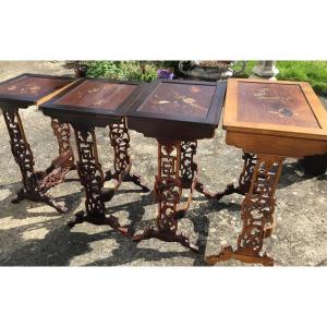 Attr Gabriel Viardot Set Of 4 Japanese-style Nesting Tables