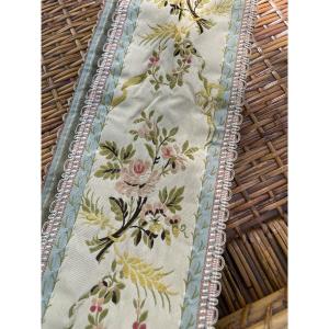 Large Braid Embroidered With Flowers 