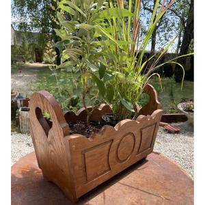 Folk Art Heart Planter 