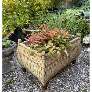 Beautiful Woven Wicker Planter