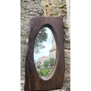 Free-form Mirror In Exotic Wood 