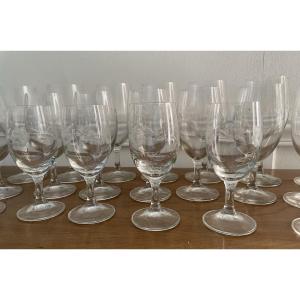 27 Cristal Glasses 