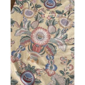 Pair Of Double Curtains With Indian Decor (260 X 195 Cm)