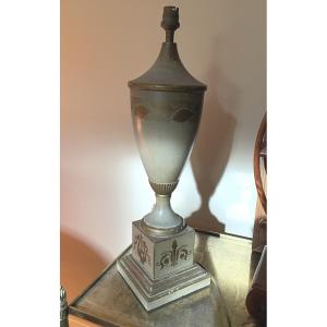 Empire Style Lacquered Sheet Metal Lamp 