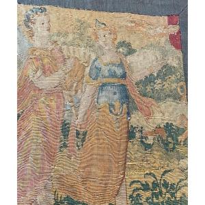 Animated Tapestry With Figures, 17th Century 