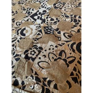 The Pair Of Large Art Deco Period Tapestries With A Gold Background 