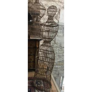 Large Wickerwork Laundry Dummy, Dating From The 1900s