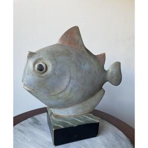 Sculpture Of A Fish Art Deco