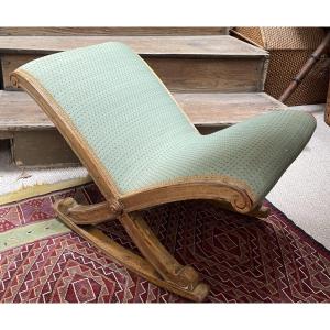 Gilded Wood Foot Stool