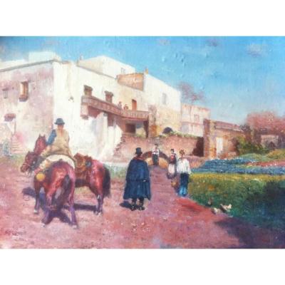 Oil On Cardboard, To South America School